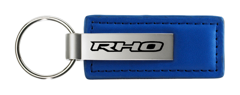 RHO Leather Key Fob - Blue