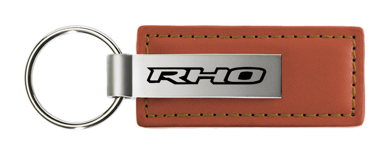 RHO Leather Key Fob - Brown