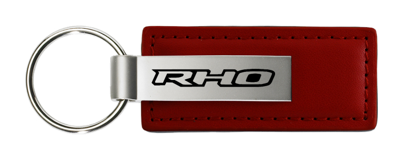 RHO Leather Key Fob - Burgundy
