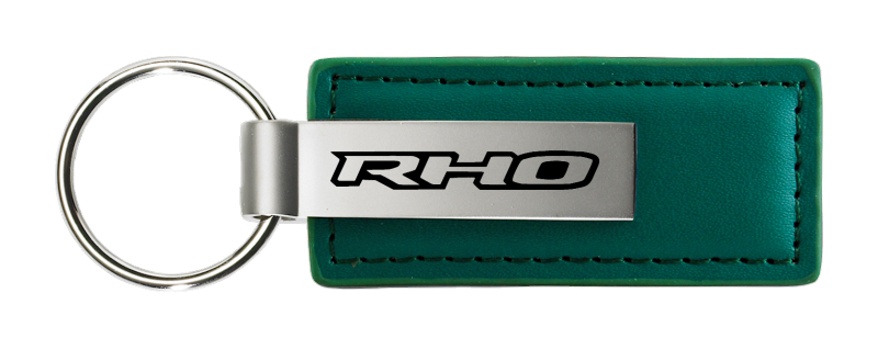 RHO Leather Key Fob - Green