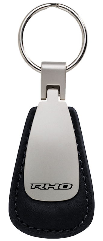 RHO Leather Teardrop Key Fob - Black