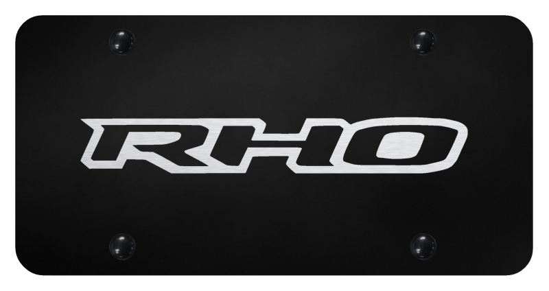 RHO License Plate - Laser Etched Black