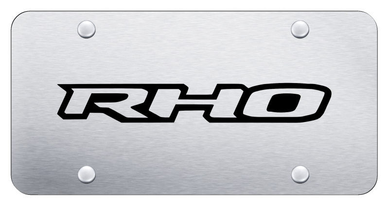 RHO License Plate - Laser Etched Brushed