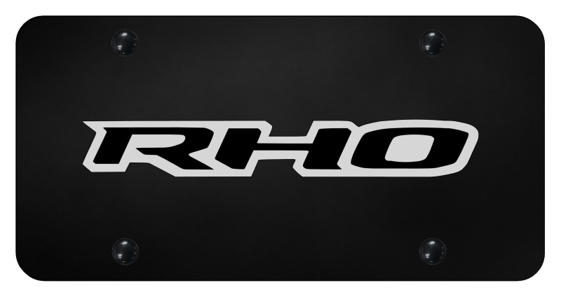 RHO License Plate - UV Print on Black