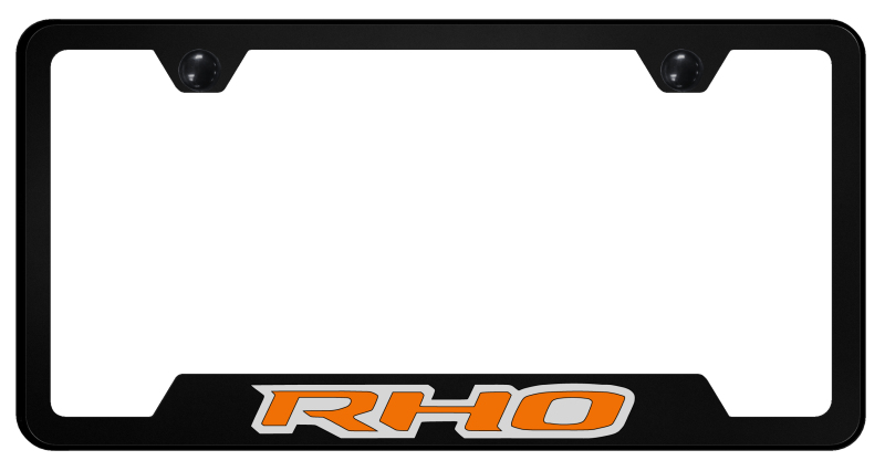 RHO Orange Cut-Out Frame - UV Print on Black