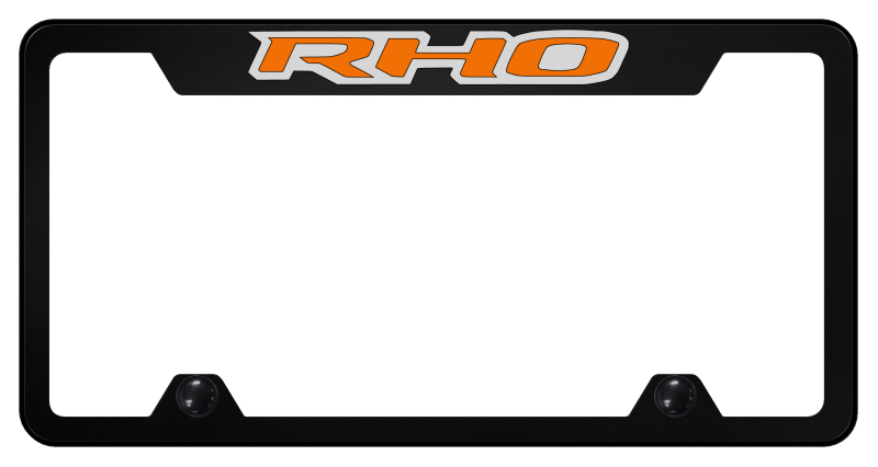 RHO Orange Steel Truck Cut-Out Frame - UV Print on Black