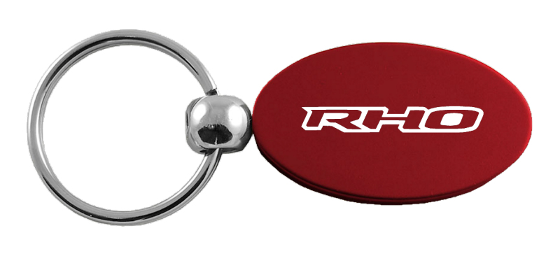 RHO Oval Key Fob - Burgundy