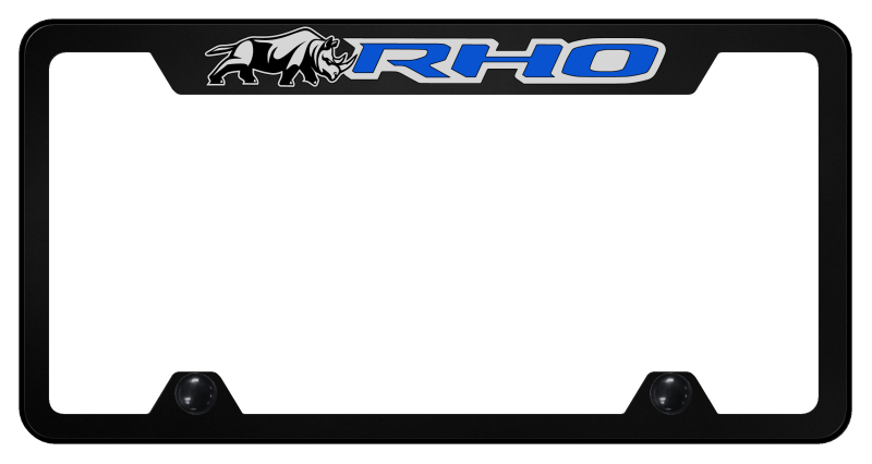 RHO Rhino Blue Steel Truck Cut-Out Frame - UV Print on Black