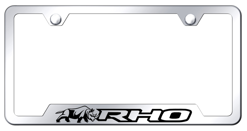 RHO Rhino Cut-Out Frame - Laser Etched Mirrored