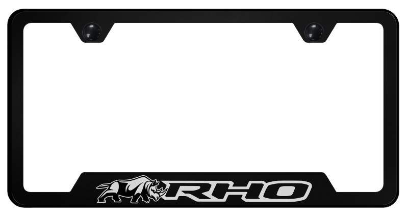RHO Rhino Cut-Out Frame - UV Print on Black