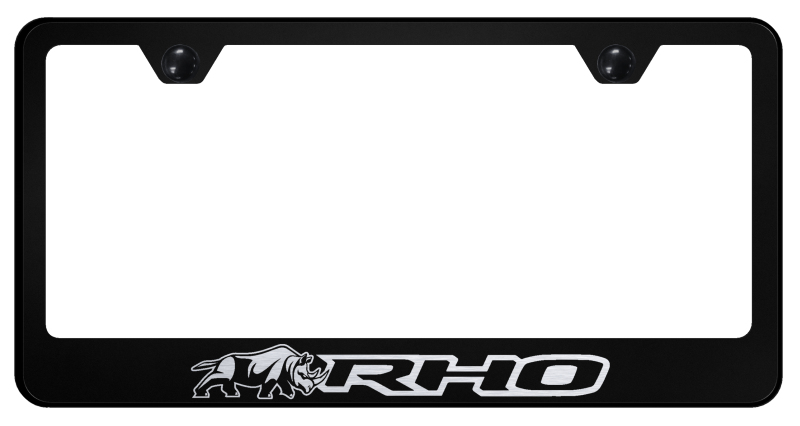 RHO Rhino Stainless Steel Frame - Laser Etched Black