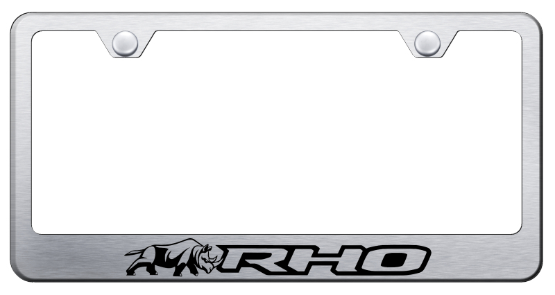 RHO Rhino Stainless Steel Frame - Laser Etched Brushed