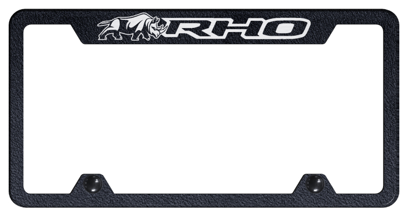 RHO Rhino Steel Truck Cut-Out Frame - Etched Rugged Black