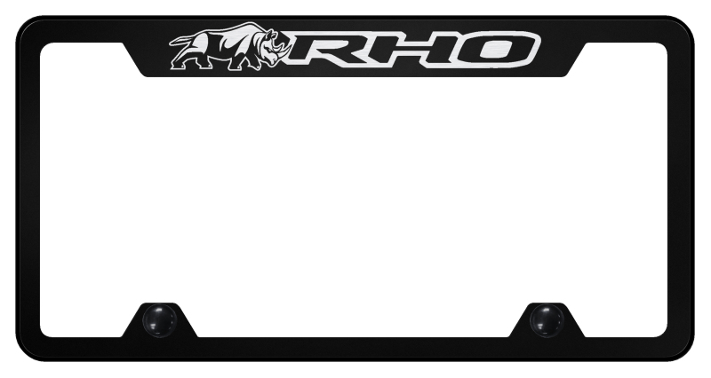 RHO Rhino Steel Truck Cut-Out Frame - Laser Etched Black