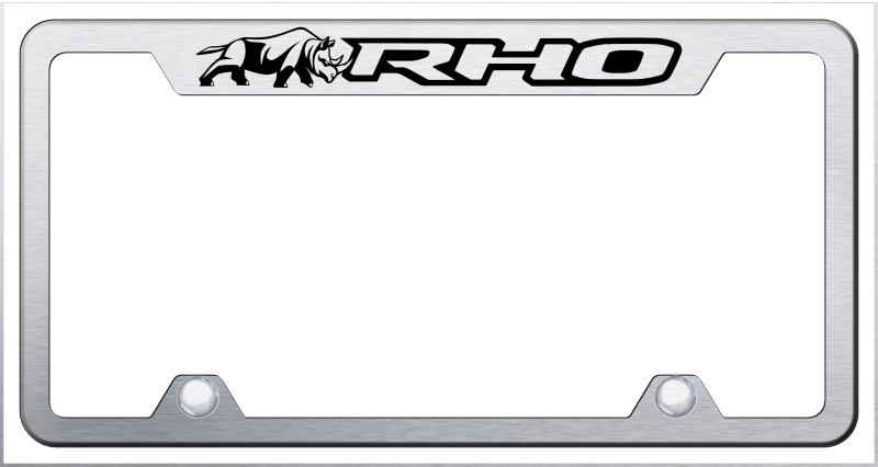 RHO Rhino Steel Truck Cut-Out Frame - Laser Etched Brushed