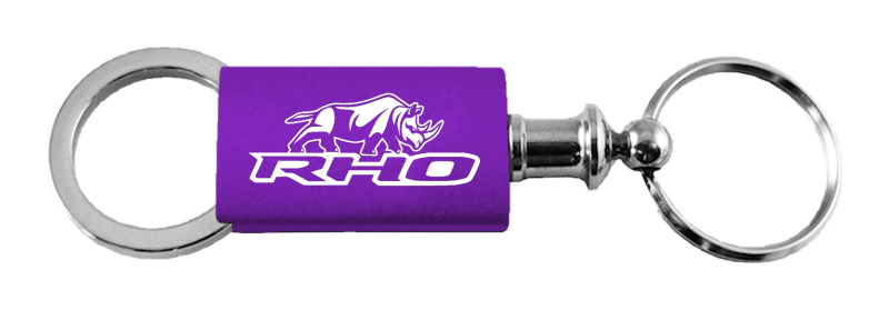 RHO Stacked Anodized Aluminum Valet Key Fob - Purple