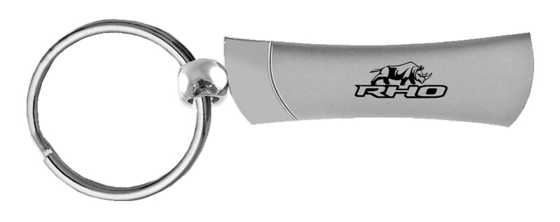 RHO Stacked Blade Key Fob - Silver