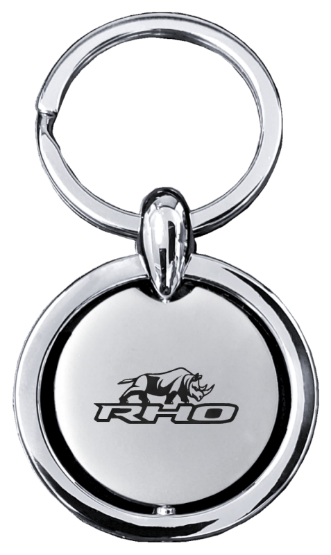 RHO Stacked Revolver Key Fob - Silver