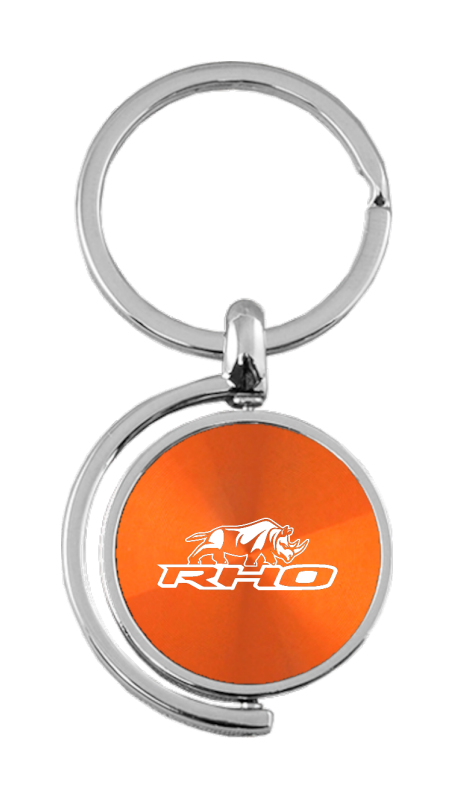 RHO Stacked Spinner Key Fob - Orange