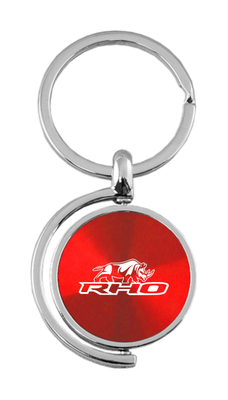 RHO Stacked Spinner Key Fob - Red