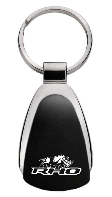 RHO Stacked Teardrop Key Fob - Black