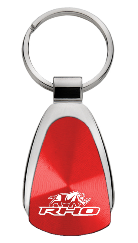 RHO Stacked Teardrop Key Fob - Red