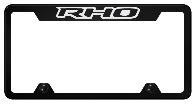 RHO Steel Truck Cut-Out Frame - Laser Etched Black