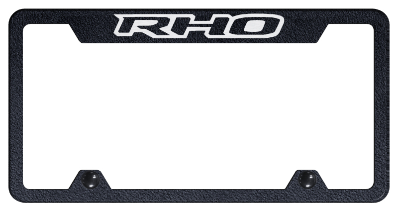 RHO Steel Truck Cut-Out Frame - Laser Etched Rugged Black