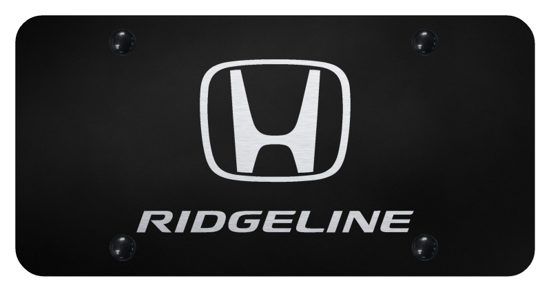 Ridgeline License Plate - Laser Etched Black
