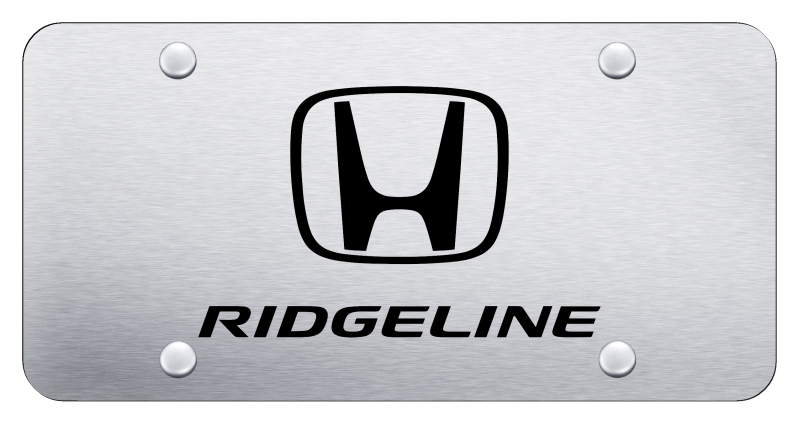 Ridgeline License Plate - Laser Etched Brushed