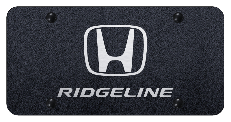 Ridgeline License Plate - Laser Etched Rugged Black