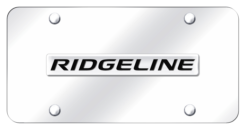 Ridgeline Name License Plate - Chrome on Mirrored