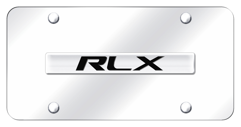 RLX Name License Plate - Chrome on Mirrored