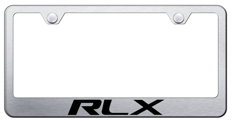 Acura RLX Laser Etched Stainless Steel License Plate Frame - Finish:Brush