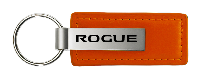 Rogue Leather Key Fob - Orange
