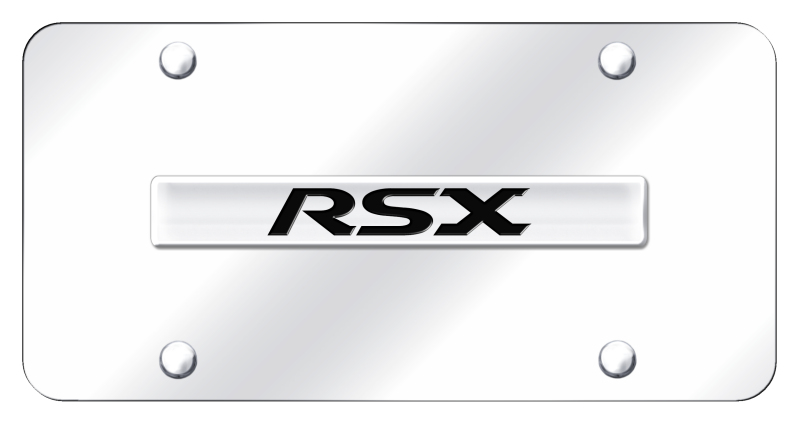 RSX Name License Plate - Chrome on Mirrored