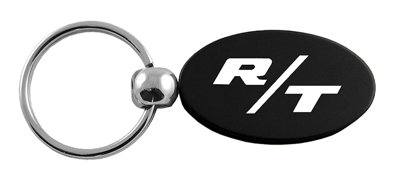 RT Oval Key Fob - Black