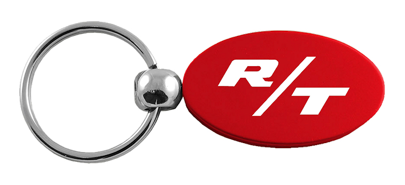 RT Oval Key Fob - Red