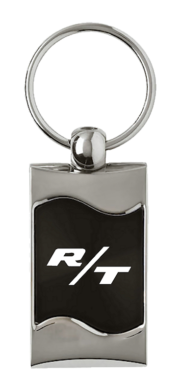RT Rectangular Wave Key Fob - Black