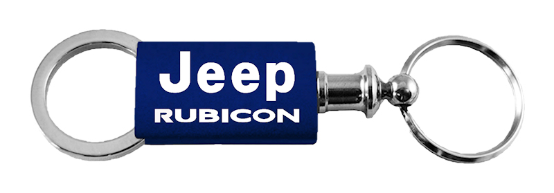Rubicon Anodized Aluminum Valet Key Fob - Navy