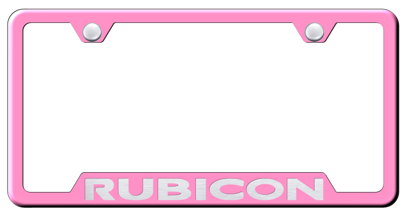 Rubicon Cut-Out Frame - Laser Etched Pink