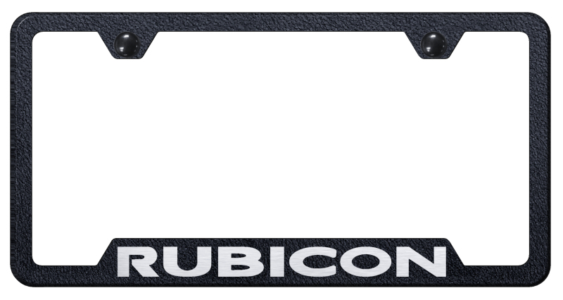 Rubicon Cut-Out Frame - Laser Etched Rugged Black