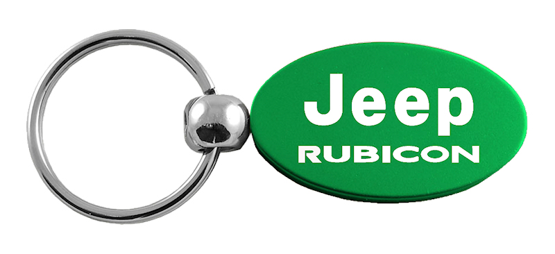 Rubicon Oval Key Fob - Green