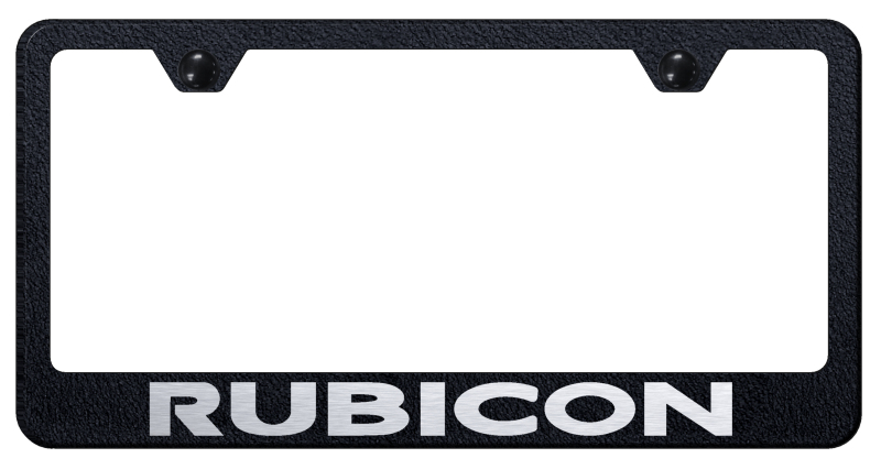Rubicon Stainless Steel Frame - Laser Etched Rugged Black