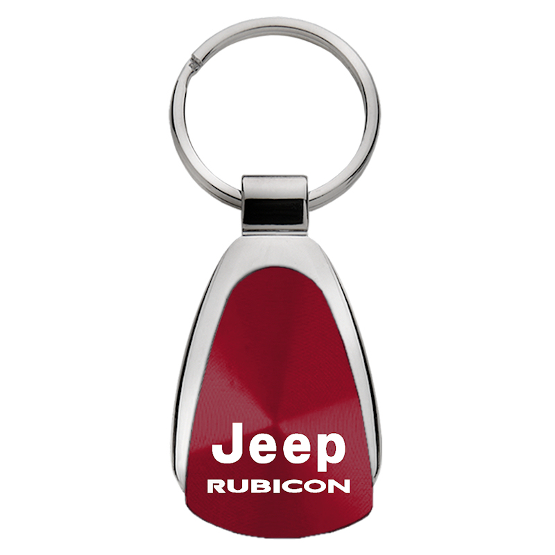 Rubicon Teardrop Key Fob - Burgundy