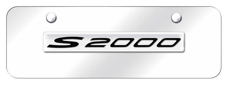 S2000 Name Mini Plate - Chrome on Mirrored