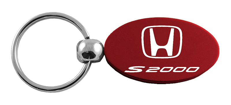 S2000 Oval Key Fob - Burgundy