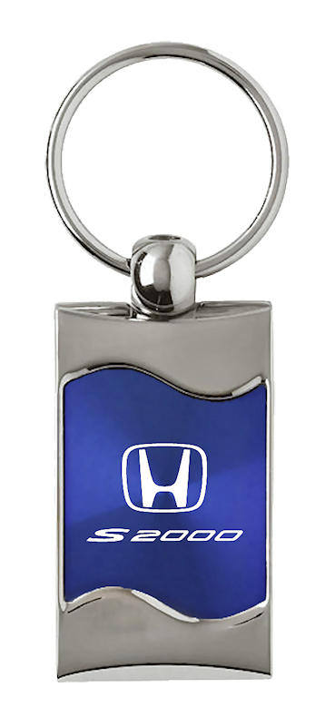 S2000 Rectangular Wave Key Fob - Blue