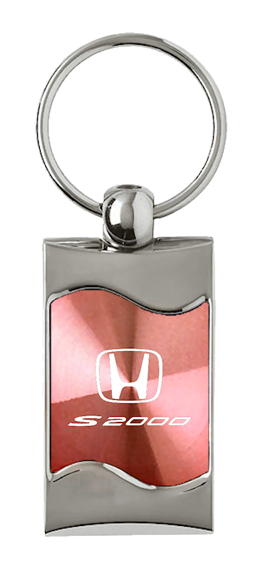 S2000 Rectangular Wave Key Fob - Pink