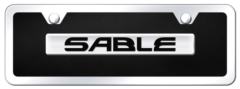 Sable Name Acrylic Mini Kit - Chrome on Black